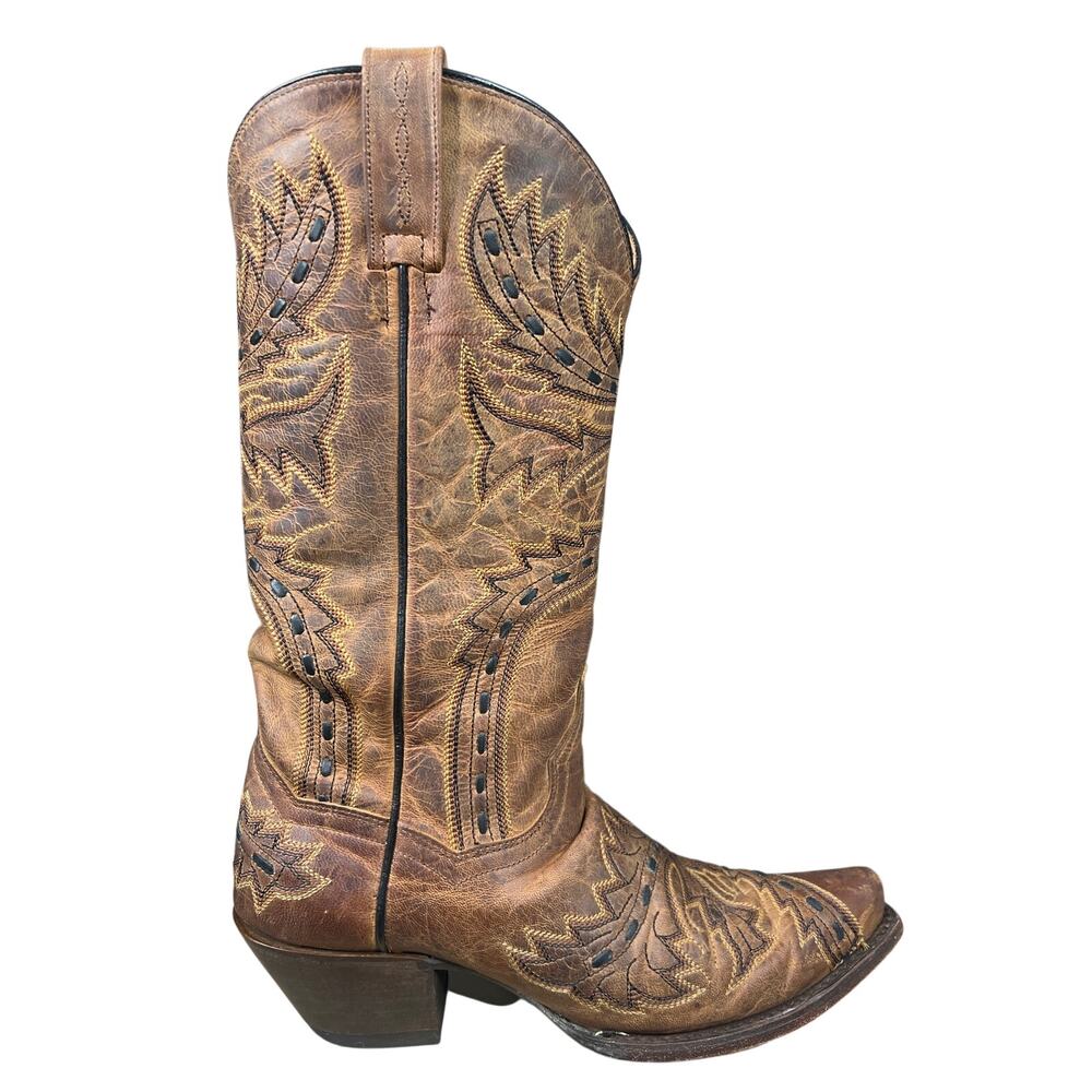 Dan Post Women’s Sidewinder Brown Western Cowgirl Boot Size US 8